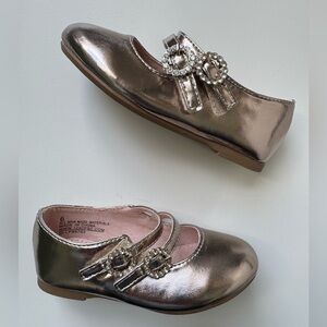 NEW without box, Joie Kids Mary Jane Flats  - Metallic Gold